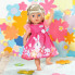 Аксессуар к кукле Zapf Одежда для куклы Baby Born Платье с цветами 43 см (832639) (335023)