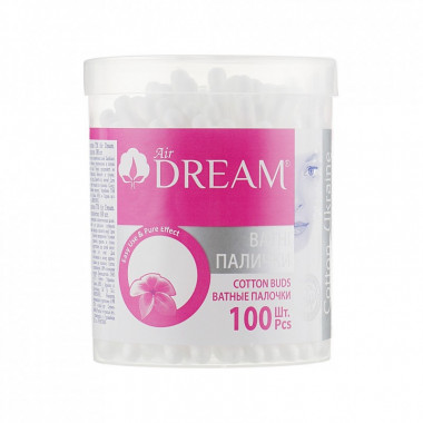 Ватные палочки Air Dream В пластиковой банке 100 шт. (4820194350516) (207423)