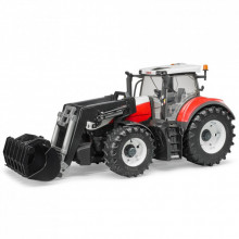 Спецтехника Bruder Трактор Steyr 6300 Terrus с погрузчиком красно-белый, М1:16 (03181) (266623)