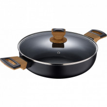 Сотейник Bergner Earth black з кришкою 28 см (BG-32038-BK) (287623)
