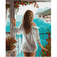 Картина по номерам "Морская даль" ©art_selena_ua Идейка KHO8316 40х50 см