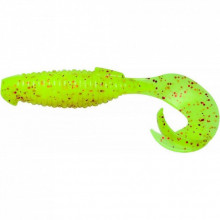 Силикон рыболовный Keitech Flapper Grub 4" (7 шт/упак) ц:pal#01 chartreuseredflake (1551.09.57) (277923)