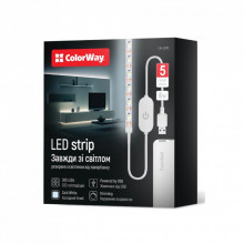 Светодиодная лента ColorWay LED 5м з живленням від USB (CW-LD05) (232033) Светодиодная лента ColorWay LED 5м з живленням від USB (CW-LD05) (232033)