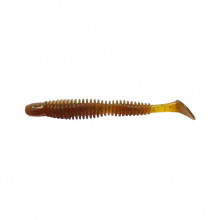 Силикон рыболовный Reins Bubbling Shad 4" 565 Motor Oil Green Flake (8 шт/уп.) (1552.03.49) (283233)