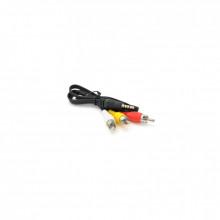 Кабель мультимедийный 3.5mm M to 3xRCA M 0.5m black Voltronic (YT-3.5(M)/3хRCA(M)-0.5m) (258043)