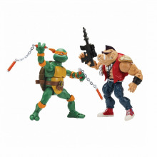 Фигурка TMNT набор Микеланджело против Бибопа (81277) (268043)