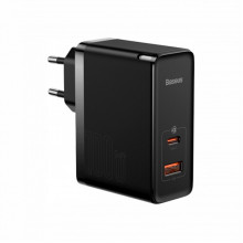 Сетевое зарядное устройство Baseus GaN5 Pro 2 порта, USB + Type-C 100W Черный (CCGP090201) (252543)