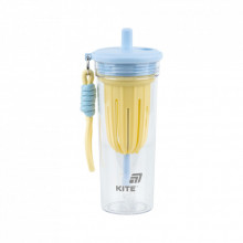Бутылка для воды Kite 650 мл, жовто-блакитний (K25-1219-3) (283543)