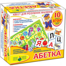 Детская развивающая игра-квест "Абетка" 84412, 10 игр в 1