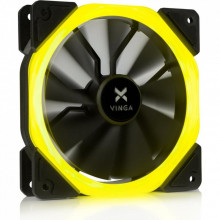 Кулер для корпуса Vinga LED fan-01 yellow (198743)