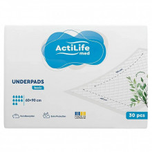 Пеленки для младенцев ActiLife Med Basic 60 х 90, 30 шт (4820174981488) (253943)