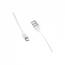 Дата кабель USB 2.0 AM to Micro 5P 1.0m 2.4A white BOROFONE (6931474701787) (261053)