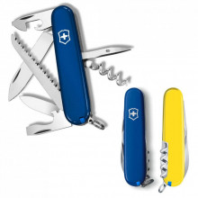 Нож Victorinox Camper Ukraine 91 мм Синьо-жовтий (1.3613.2.8) (278053)