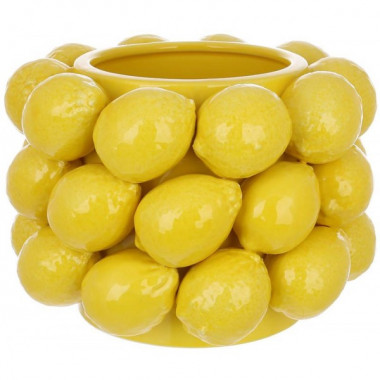 Ваза Lemon порцелянова декоративна, 19см, діаметр 26см (232453)
