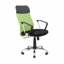 Офисное кресло Richman Ультра Ю Хром M-1 (Tilt) Сетка черная+зеленая (ADD0003103) (287063)