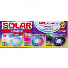Капсулы для стирки Solar Household Multi Box White + Universal + Black 24 шт. (4820269930391) (344163)
