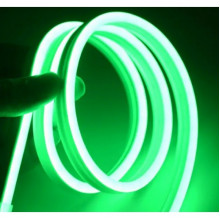 Светодиодная неоновая лента NEON 220В JL 2835-120 G IP65 герметичная 5 метров Зелёная (186263)