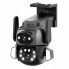 Камера наружная поворотная уличная двойная WIFI DOUL CAM Q-821 FULL-HD 4Mp Ночная сьемка Черная (190263)