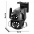 Камера наружная поворотная уличная двойная WIFI DOUL CAM Q-821 FULL-HD 4Mp Ночная сьемка Черная (190263)