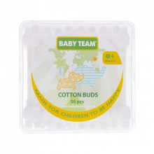 Ватные палочки Baby Team с ограничителем, 56 шт (0100) (271263)