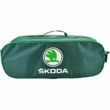 Сумка-органайзер Poputchik в багажник с логотипами Skoda (03-030-2Д) (299263)