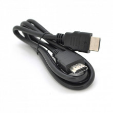 Кабель мультимедийный HDMI M to HDMI M 1.0m V1.4 black Merlion (YT-HDMI(M)/(M)HSP-1m) (320263)