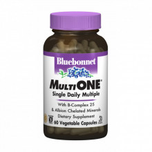 Мультивитамин Bluebonnet Nutrition Мультивитамины с железом, MultiONE, 60 гелевых капсул (BLB0128) (302763)