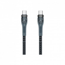 Дата кабель USB-C to USB-C 1.3m Lotto PD-B89CC Black Proda (PD-B89 (C-C)-BK) (321963)