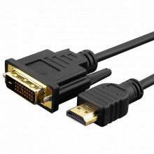 Кабель мультимедийный HDMI to DVI 24+1 1.8m Patron (CAB-PN-DVI-HDMI-18F) (243273)
