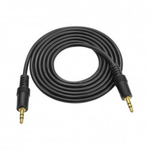Кабель мультимедийный 3.5mm M to 3.5mm M 1.5m black Voltronic (YT-AUXGJ(M)/(M)-1.5-B) (261273)