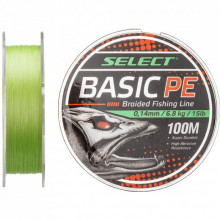 Шнур Select Basic PE 100m Light Green 0.10mm 10lb/4.8kg (1870.27.47) (277473)