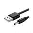 Кабель питания USB to DC 3.5mm 5V 1.0m black Ugreen (10376) (319473)