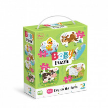 Пазл DoDo 4 в 1 Baby puzzle. День на ферме (300687) (259573)