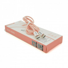 Дата кабель USB 2.0 AM to Lightning 1.0m 2.4A Pink iKAKU (KSC-723-P-L) (321673)