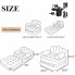 Надувное кресло диван 2в1 A-Sofa до 150 кг Чёрный с серым (52622) (237873)
