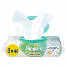 Детские влажные салфетки Pampers Harmonie New baby 3 пачки х 46 шт (8700216201025) (244873) Детские влажные салфетки Pampers Harmonie New baby 3 пачки х 46 шт (8700216201025) (244873)