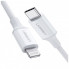 Дата кабель USB-C to Lightning 2.0m US1713A Nickel Plating ABS Shell White Ugreen (60749) (343873)