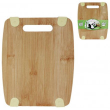 Дошка обробна 25х20см, бамбукова з силіконовими вставками (189973)