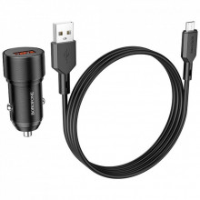 Зарядное устройство BOROFONE BZ19A charger set (Micro) USB-A Black (BZ19AMB) (213083)