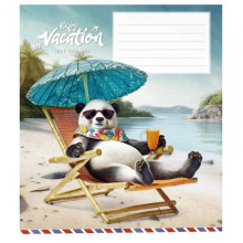Тетрадь ученическая "Cool vacation" 012-3318K-2 в клетку, 12 листов