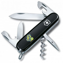 Нож Victorinox Spartan Ukraine 91 мм Чорний Квіткове серце (1.3603.3_T1246u) (278283)