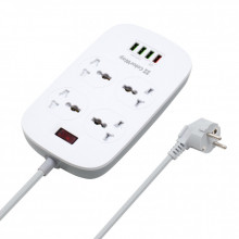 Сетевой фильтр питания ColorWay 4 розетки/4USB White 1.8м (1QC3.0 + 3 AUTO ID) (CW-CHU44QW) (154483)