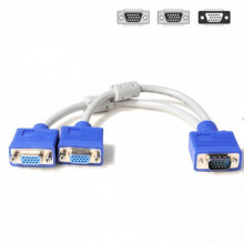 Переходник VGA M to 2 VGA F 10 cm Atcom (10800) (174983)