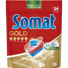 Таблетки для посудомоечных машин Somat Gold 34 шт. (9000101577105/9000101808209) (240983)