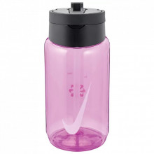 Бутылка для воды Nike TR Renew Recharge Straw Bottle 16 OZ рожевий, чорний 473 мл N.100.7640.644.16 (887791733467) (282193)