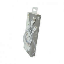 Дата кабель USB 2.0 AM to Lightning 1.0m 2.4A white Voltronic (LC901) (323293)