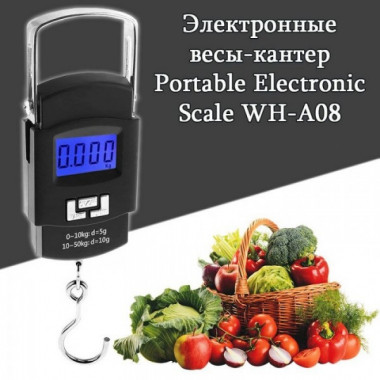 Весы-кантер электронные хозяйственные до 50 кг Portable Electronic Scale WH-A08 (248493)