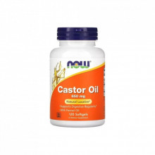 Травы Now Foods Касторовое масло, 650 мг, Castor Oil, 120 гелевых капсул (NOW-01723) (307793)