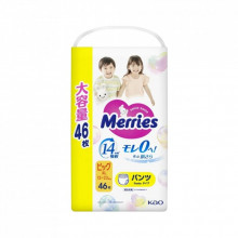 Подгузники Merries розмір XL (12-22 кг) трусики 46 шт (4901301442963) (255893)