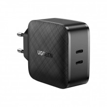 Зарядное устройство UGREEN CD216 66W 2xType-C PD Charger (Black) (70867) (341104)